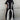 ATHLETIC OUTFIT BLACK GRAY CREW NECK LAYERING COMPONENTS