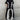ATHLETIC OUTFIT BLACK GRAY CREW NECK LAYERING COMPONENTS