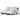 ATHLETIC SHOES WHITE WITH BLACK SOLES - SPORTS FOOTWEAR FOR ACTIVE