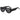 AVIATOR SUNGLASSES: BLACK LUXEVISION OVERSIZED OVAL