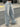 Loose Fit Washed Blue Denim Pants
