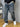 BAGGY BLUE DENIM STRAIGHT LEG JEANS