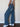 BAGGY BLUE JEANS WITH BROWN BELT BOYFRIEND CUT JEANS - Sweetheart Supplies