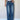 BAGGY BLUE JEANS WITH BROWN BELT BOYFRIEND CUT JEANS