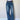 BAGGY BLUE JEANS WITH BROWN BELT BOYFRIEND CUT JEANS - XS - Sweetheart Supplies