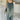 BAGGY BLUE JEANS WITH BROWN DRAWSTRING FOR CASUAL WEAR
