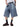 BAGGY DENIM SHORTS WITH BELT - WASHED DENIM JORTS - Sweetheart Supplies