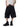 BAGGY DENIM SHORTS WITH BELT - WASHED DENIM JORTS - Black / S - Sweetheart Supplies