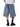 BAGGY DENIM SHORTS WITH BELT - WASHED DENIM JORTS - Blue / S - Sweetheart Supplies