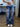 BAGGY HEART PATTERN CARGO JEANS WITH EMBELLISHMENTS