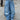 BAGGY LIGHT BLUE JEANS WASHED FINISH LOOSE FIT