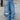 BAGGY LIGHT BLUE JEANS WASHED FINISH LOOSE FIT