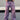 BAGGY PURPLE JEANS WITH DENIM BELT IN RAW WASH FABRIC