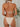 BEIGE BIKINI SET FABRIC TEXTURE STYLISH BIKINI SWIMSUIT