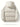 BEIGE HOODED PUFFER JACKET SOLID COLOR