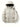 BEIGE HOODED PUFFER JACKET SOLID COLOR