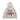 BEIGE HOODED TERRY CLOTH PULLOVER WITH EYE GRAPHIC