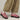 BEIGE MONK STRAP LOAFERS FRINGE BUCKLE PLATFORM