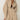 BEIGE OVERSIZED SHIRT DRESS WITH LAPEL NECKLINE AND LOOSE FIT