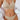 BEIGE RIBBED HALTER BIKINI SET SLEEK BACKLESS DESIGN