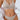 BEIGE RIBBED HALTER BIKINI SET SLEEK BACKLESS DESIGN