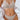 BEIGE RIBBED HALTER BIKINI SET SLEEK BACKLESS DESIGN