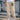 BEIGE SKULL SWEATPANTS SLIGHT STRETCH WITH POSITIONING PRINTING