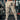 BEIGE SKULL SWEATPANTS SLIGHT STRETCH WITH POSITIONING PRINTING