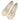 BEIGE SPLIT-TOE BALLET FLATS WITH BOW DETAIL WOMEN'S SHOES