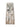 BEIGE WIDE-LEG JEANS WITH ABSTRACT DESIGN MID WAIST TRENDY CASUAL