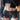 BELTED BLACK LEATHER SHORTS FOR CASUAL STREET PUNK STYLE