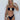 BIKINI FLORAL BLACK BANDEAU FABRIC TEXTURE