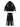 BLACK AND GRAY TRACK PANTS LONG STRAIGHT LEG DESIGN
