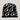 BLACK AND WHITE FUZZY HAT KNIT FABRIC MIXED COLOR