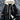 BLACK AND WHITE HOODED PUFFER JACKET MEN WINTER COAT