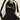 BLACK AND WHITE RAGLAN SWEATSHIRT VINTAGE LOOSE FIT