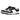 BLACK AND WHITE SNEAKERS ROUND TOE BOOTS