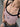 BLACK AND WHITE TANK TOP WITH HEART NECKLACE AND DOUBLE CONTRAST STRAPS - Pink / one size - Sweetheart Supplies