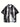 BLACK AND WHITE TIE-DYE LAPEL COLLAR SHIRT