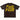 BLACK AND YELLOW TEXT T-SHIRT CASUAL COTTON TOP