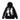 BLACK ANGEL GRAPHIC HOODED TERRY CLOTH PULLOVER