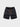 BLACK ATHLETIC SHORTS WITH ORANGE DRAWSTRING FOR ACTIVE WEAR