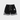 BLACK ATHLETIC SHORTS WITH WHITE STRIPES - SPORTSWEAR ESSENTIAL