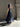 BLACK BALL GOWN DRESS SQUARE NECK LONG LENGTH