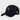 BLACK BASEBALL CAP WITH EMBROIDERED DESIGN AND ADJUSTABLE STRAP