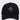 BLACK BASEBALL CAP WITH EMBROIDERED DESIGN AND ADJUSTABLE STRAP - Black - Sweetheart Supplies