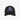 BLACK BASEBALL CAP WITH LAVENDER MONOGRAM AND TWILL BLUE EMBROIDERY