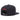 BLACK BASEBALL CAP WITH RED EMBROIDERY BROOKLYN SNAPBACK CAP