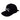 BLACK BASEBALL CAP WITH WHITE BOW ACCESSORY