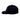 BLACK BASEBALL CAP WITH WHITE BOW ACCESSORY
